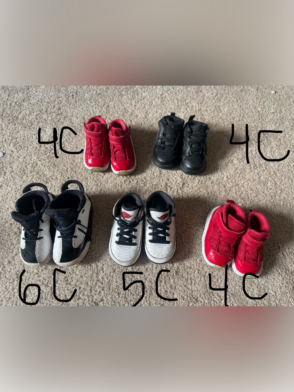 Toddler Jordan Shoe Bundle Sizes 4C, 5C, 6C